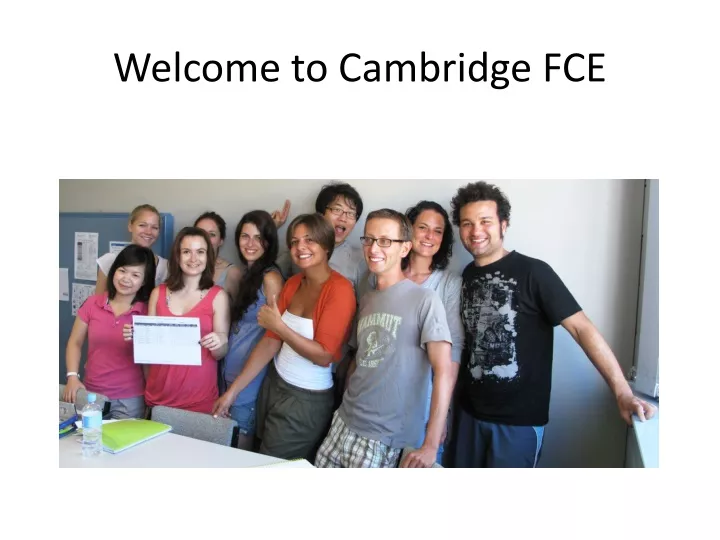 welcome to cambridge fce