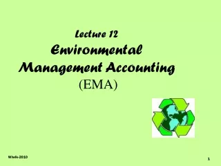 Lecture 12 Environmental  Management Accounting  (EMA)