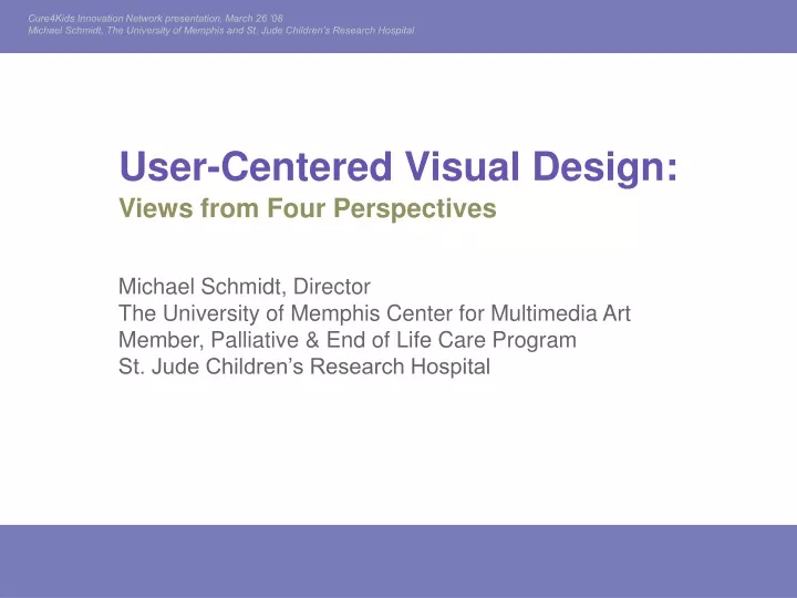 user centered visual design