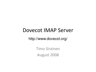 Dovecot IMAP Server