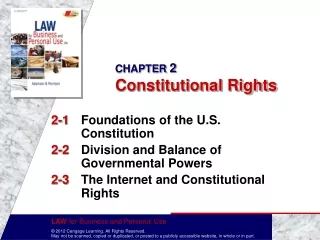 CHAPTER  2 Constitutional Rights
