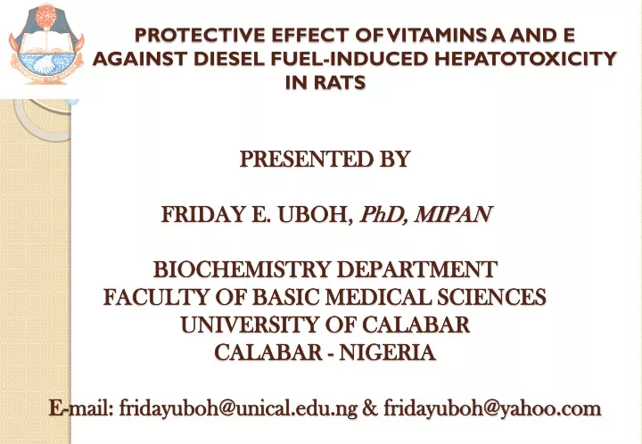 protective effect of vitamins a and e against