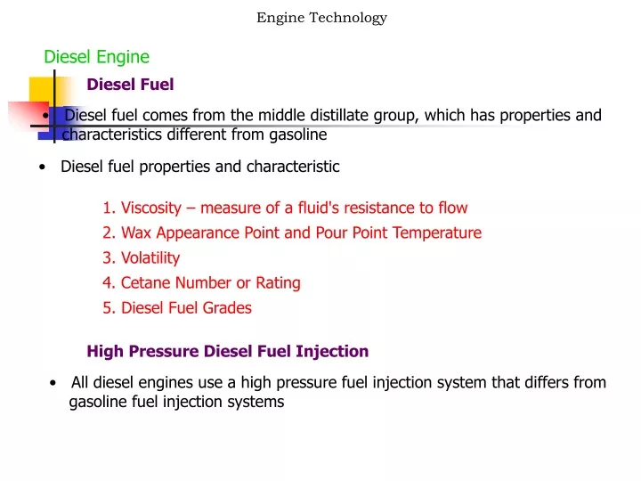 diesel engine