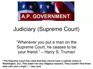Judiciary (Supreme Court)