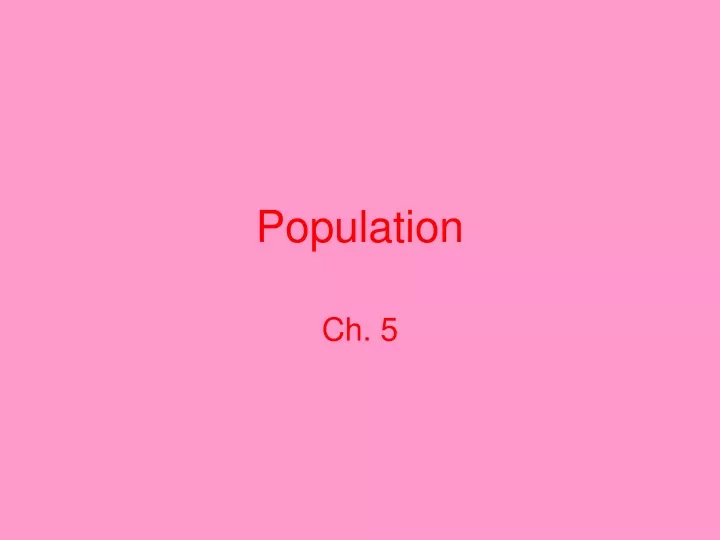 population