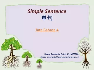 Simple Sentence 单句