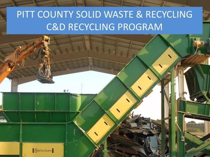pitt county solid waste recycling c d recycling