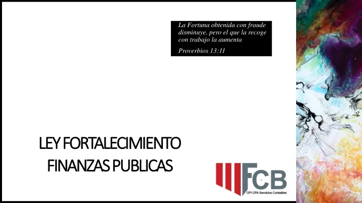 ley fortalecimiento finanzas publicas