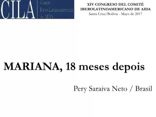 MARIANA, 18 meses  depois Pery  Saraiva Neto / Brasil