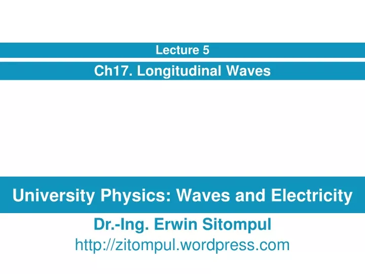 university physics waves and electricity