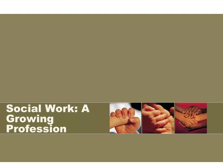 social work a growing profession
