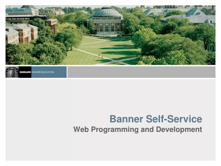 banner self service