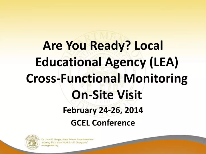 are you ready local educational agency lea cross