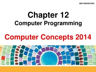 Chapter 12 Computer Programming
