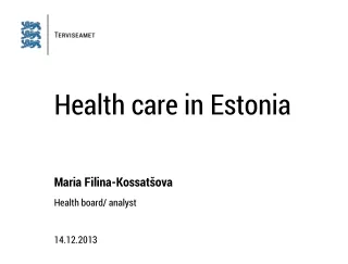 Health care in Estonia