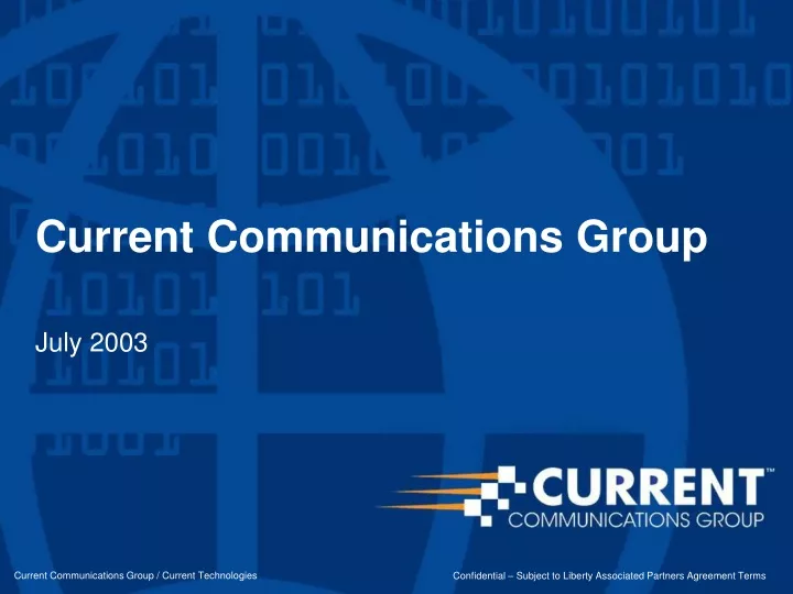 current communications group