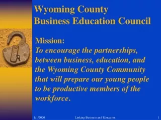 Wyoming County                                   Business Education Council