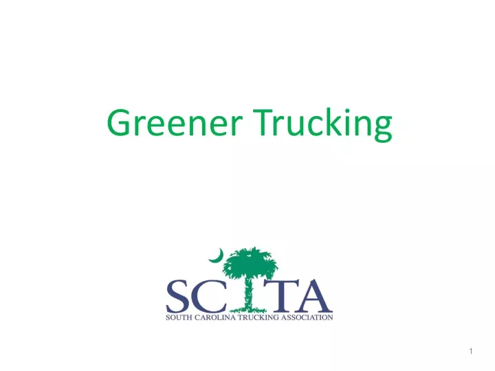 greener trucking