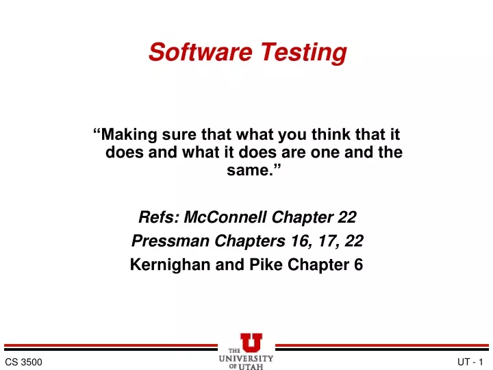 software testing