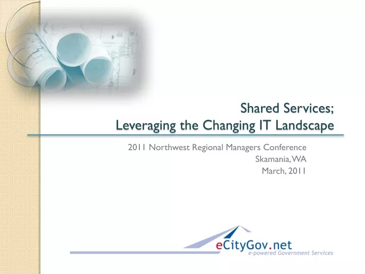 shared services leveraging the changing it landscape
