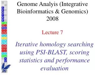 Iterative homology searching using PSI-BLAST, scoring statistics and performance evaluation