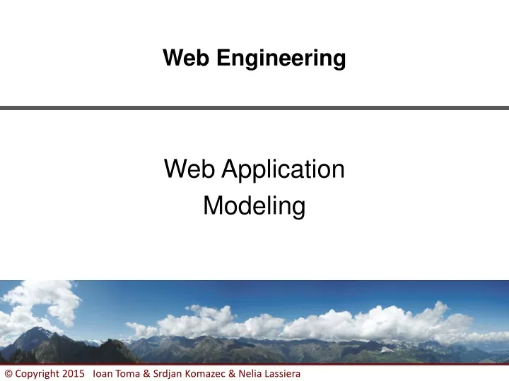 web application modeling