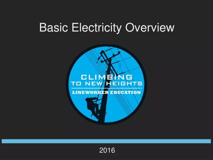 basic electricity overview