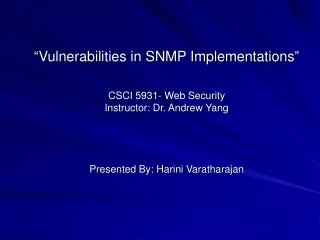 Introduction to SNMP