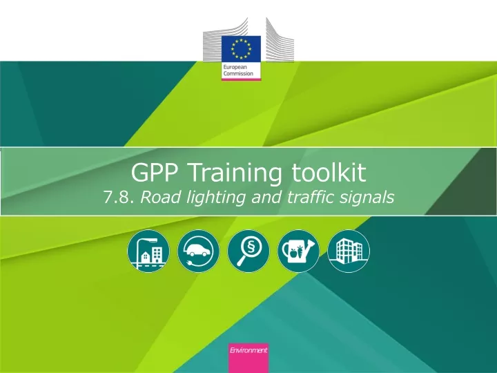 gpp training toolkit 7 8 road lighting and traffic signals