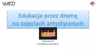 Edukacja przez dramę na zajęciach artystycznych