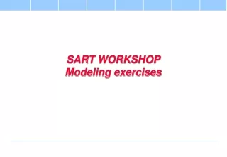 SART WORKSHOP Modeling exercises