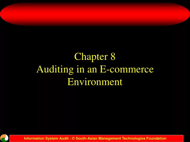 chapter 8 auditing in an e commerce environment
