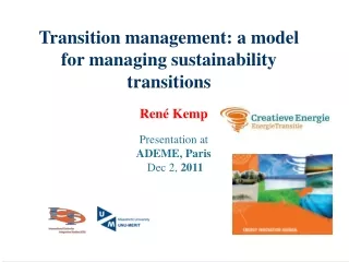 Transition management: a model for managing sustainability transitions