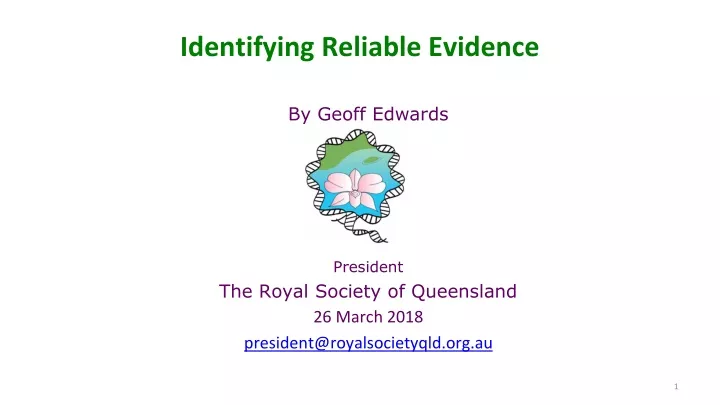 identifying reliable evidence