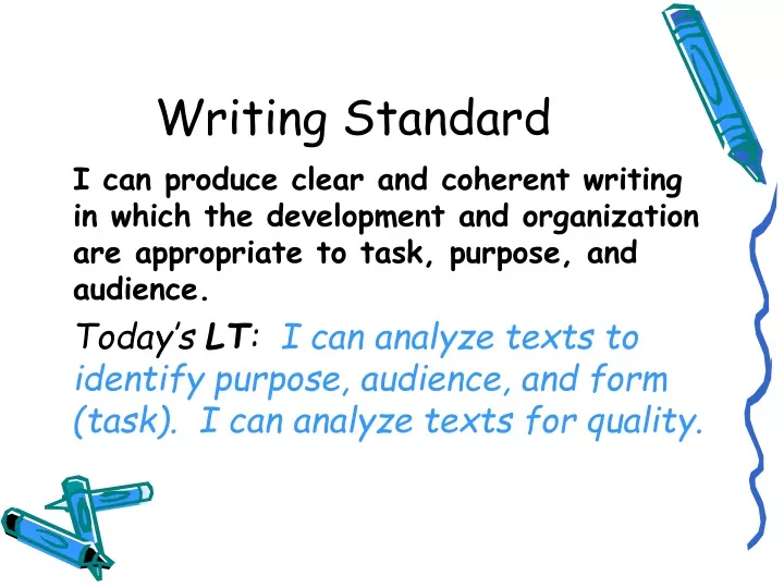 writing standard