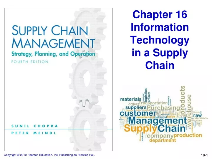 chapter 16 information technology in a supply chain