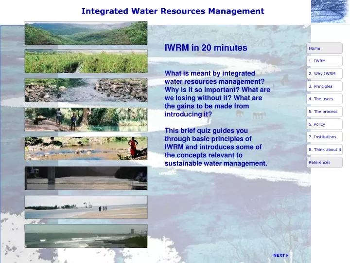 integrated water resources management