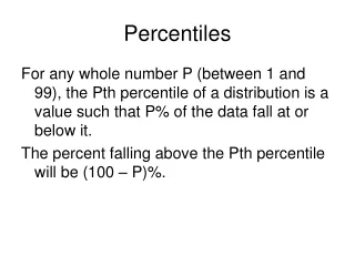 Percentiles