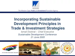 The Western Cape  Trade  and  Investment  Promotion Agency
