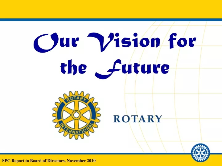 our vision for the future