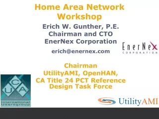 Home Area Network Workshop