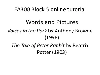EA300 Block 5 online tutorial