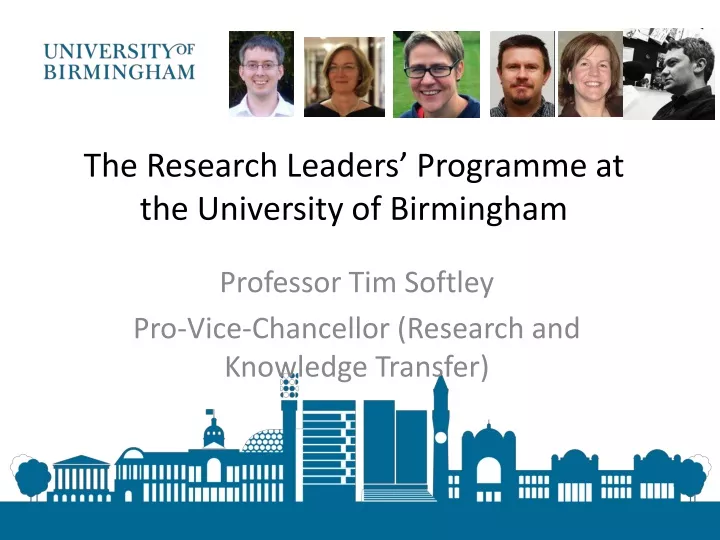 the research leaders programme at the university of birmingham