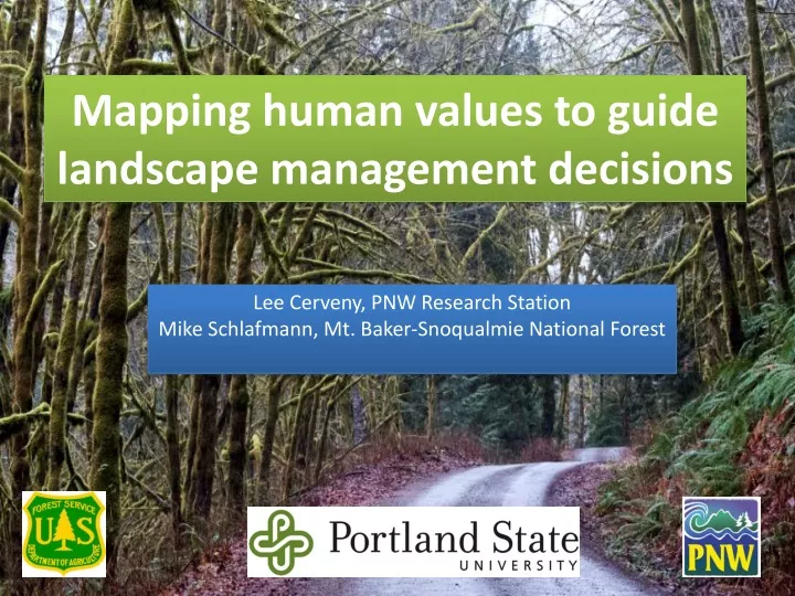 mapping human values to guide landscape