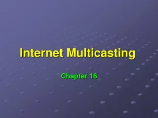 Internet Multicasting