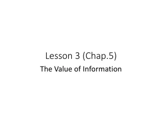 Lesson 3 (Chap.5)
