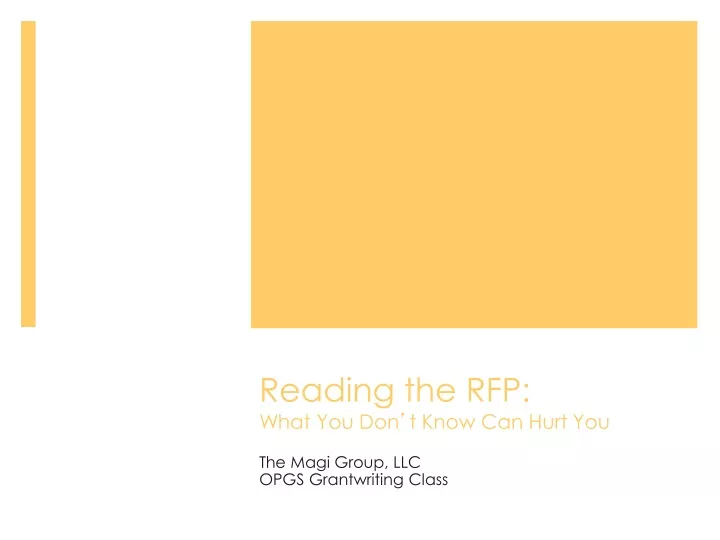 reading the rfp what you don t know can hurt you