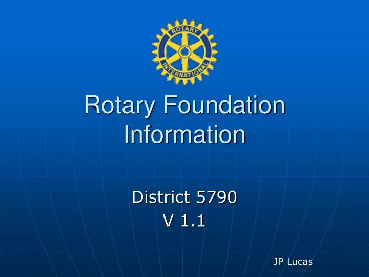 rotary foundation information