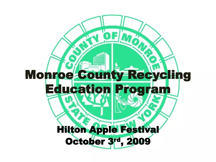 monroe county recycling education program