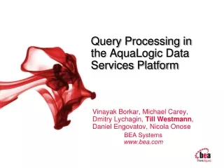 Query Processing in  the AquaLogic Data Services Platform